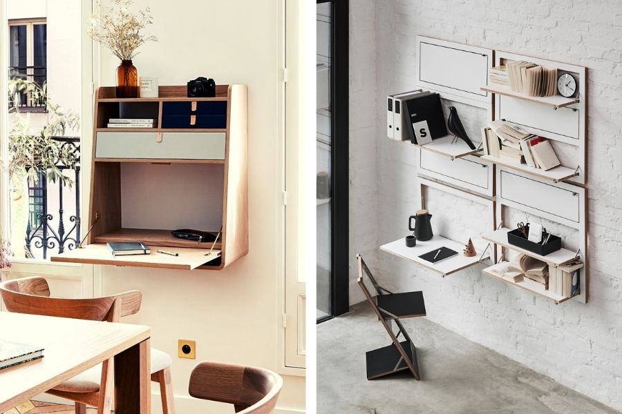 Platzsparende Lösungen im Homeoffice homeoffice.de