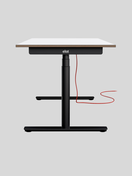 Eliot Black - mit Tischplatte Design White