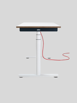 Eliot Schreibtisch Tiny White mit Tischplatte Design White