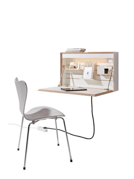 Homeoffice Wandsekretär Easy mit integriertem Licht