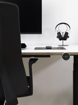 Eliot Black - mit Tischplatte Design-White